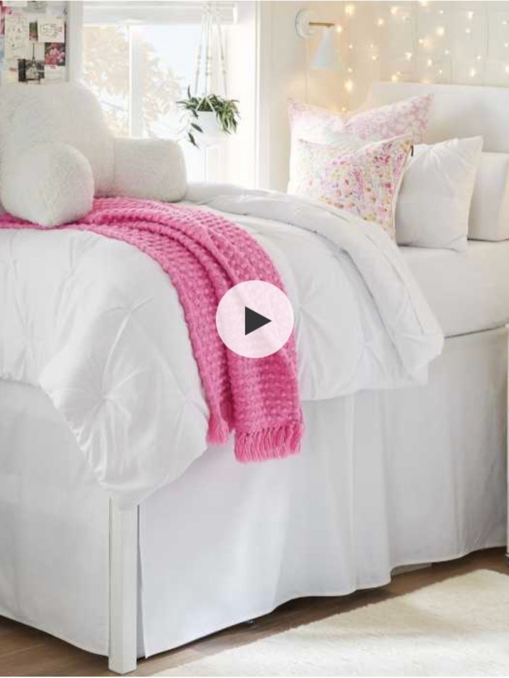 LoveShackFancy DORM Beautiful Pottery Barn TwinXL Bow Comforter with Sham